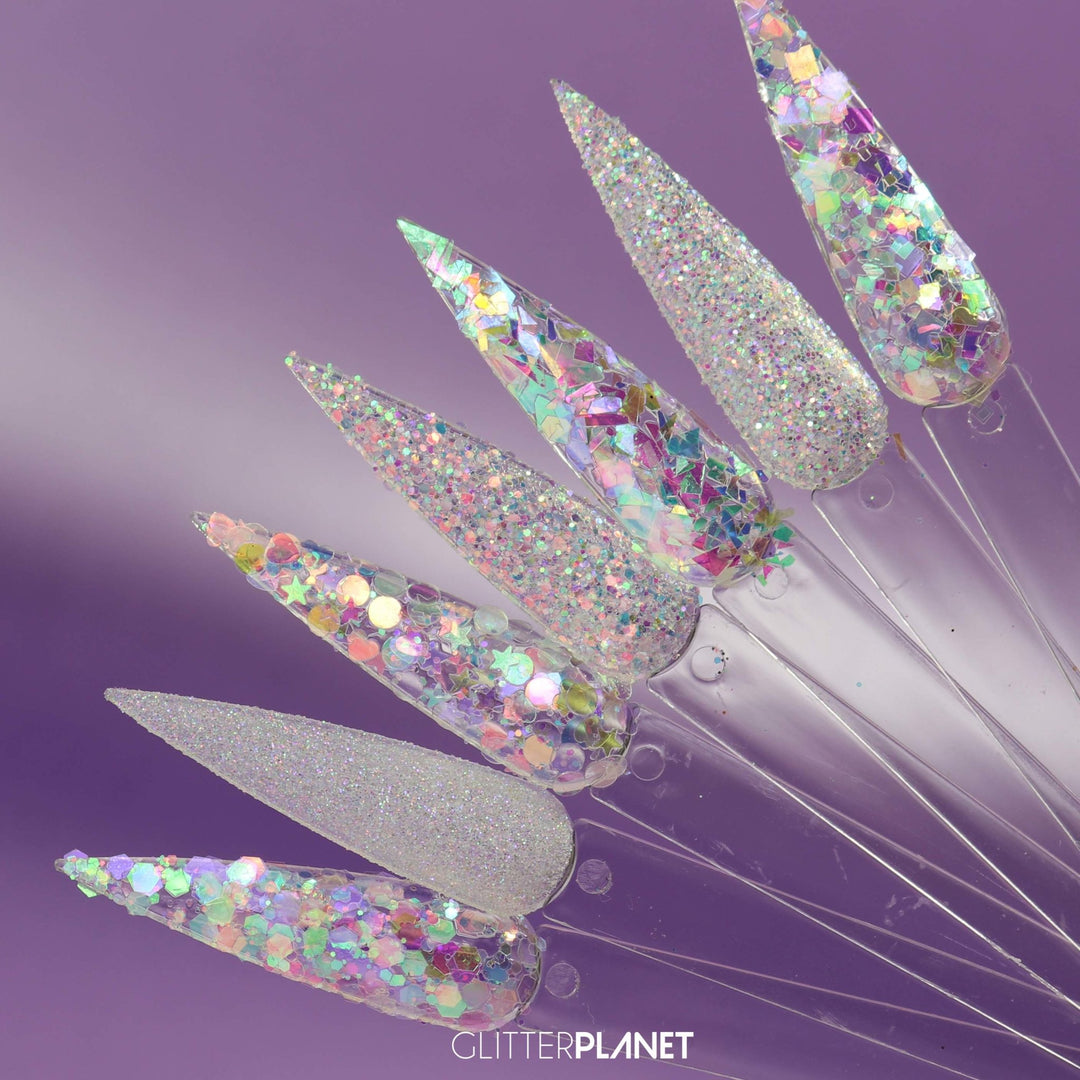 Loose Nail Glitter | Rainbow Iridescent Glitter Top Picks Bundle-004