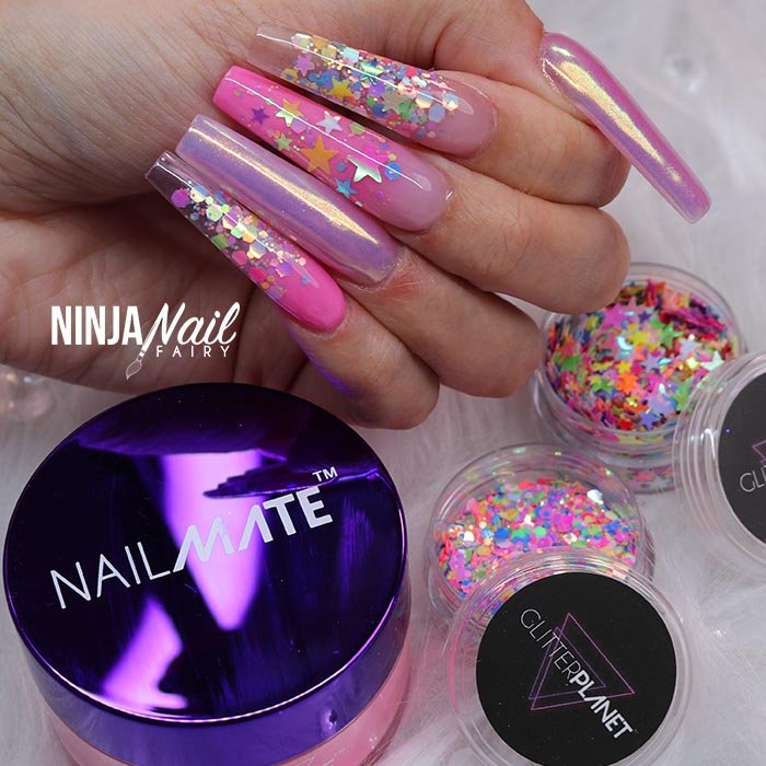 Loose Nail Glitter | Rainbow Multi Stars