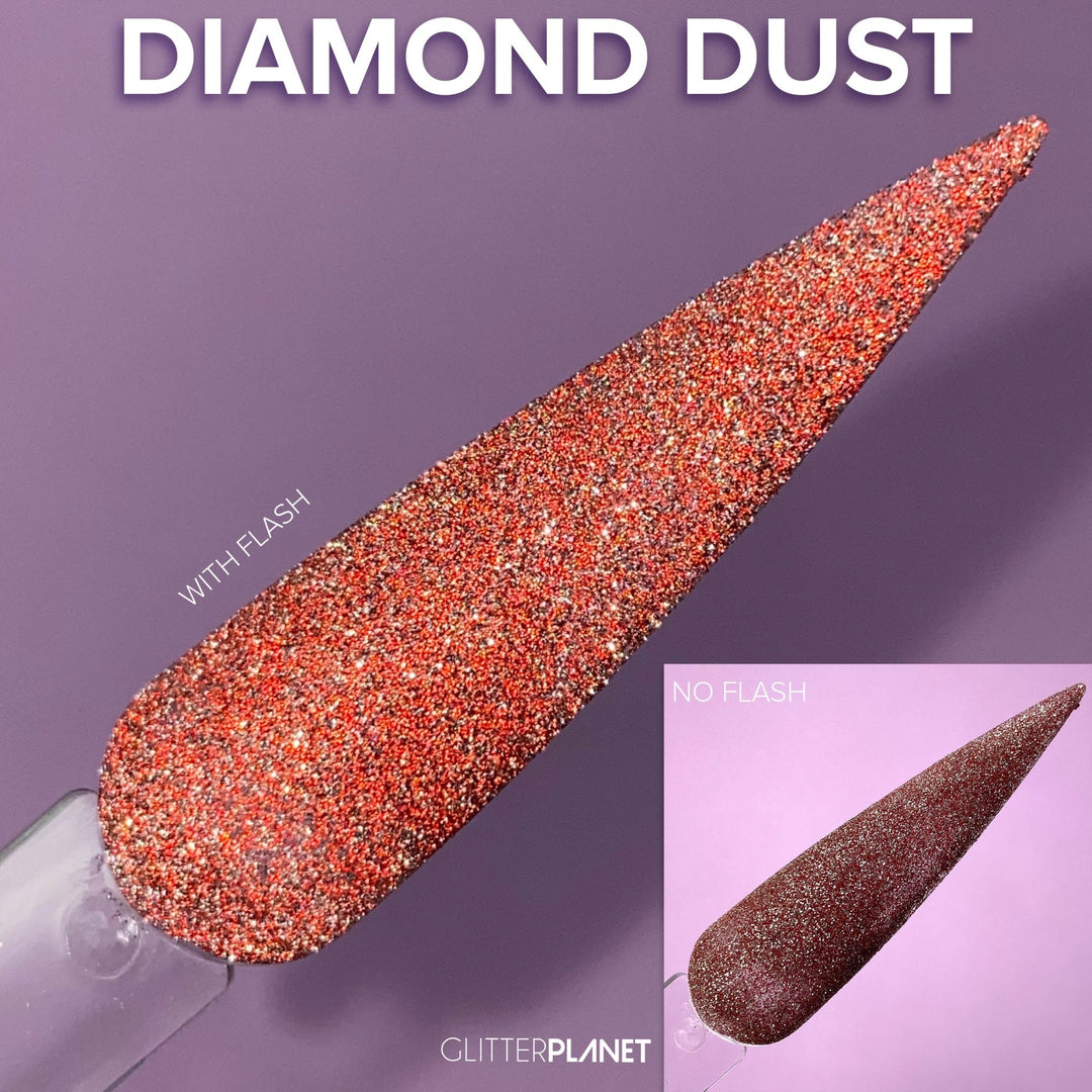 Loose Nail Glitter | Red Diamond Dust Reflective Glitter 5ml