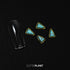 Marble Triangle Charm Blue & Gold