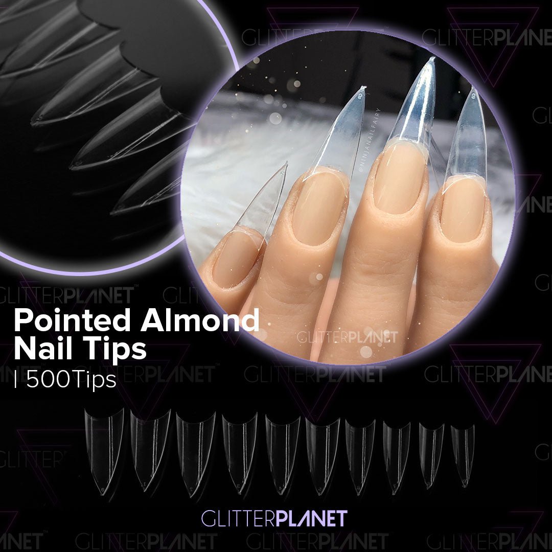 Nail Tips | Pointed Almond - 500pcs