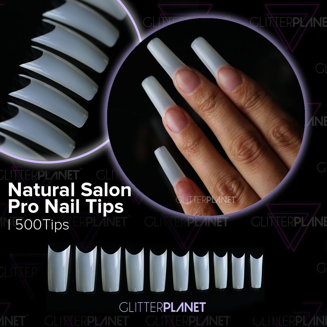 Natural Salon Pro Nail Tips | Salon Style C Curve - 500pcs