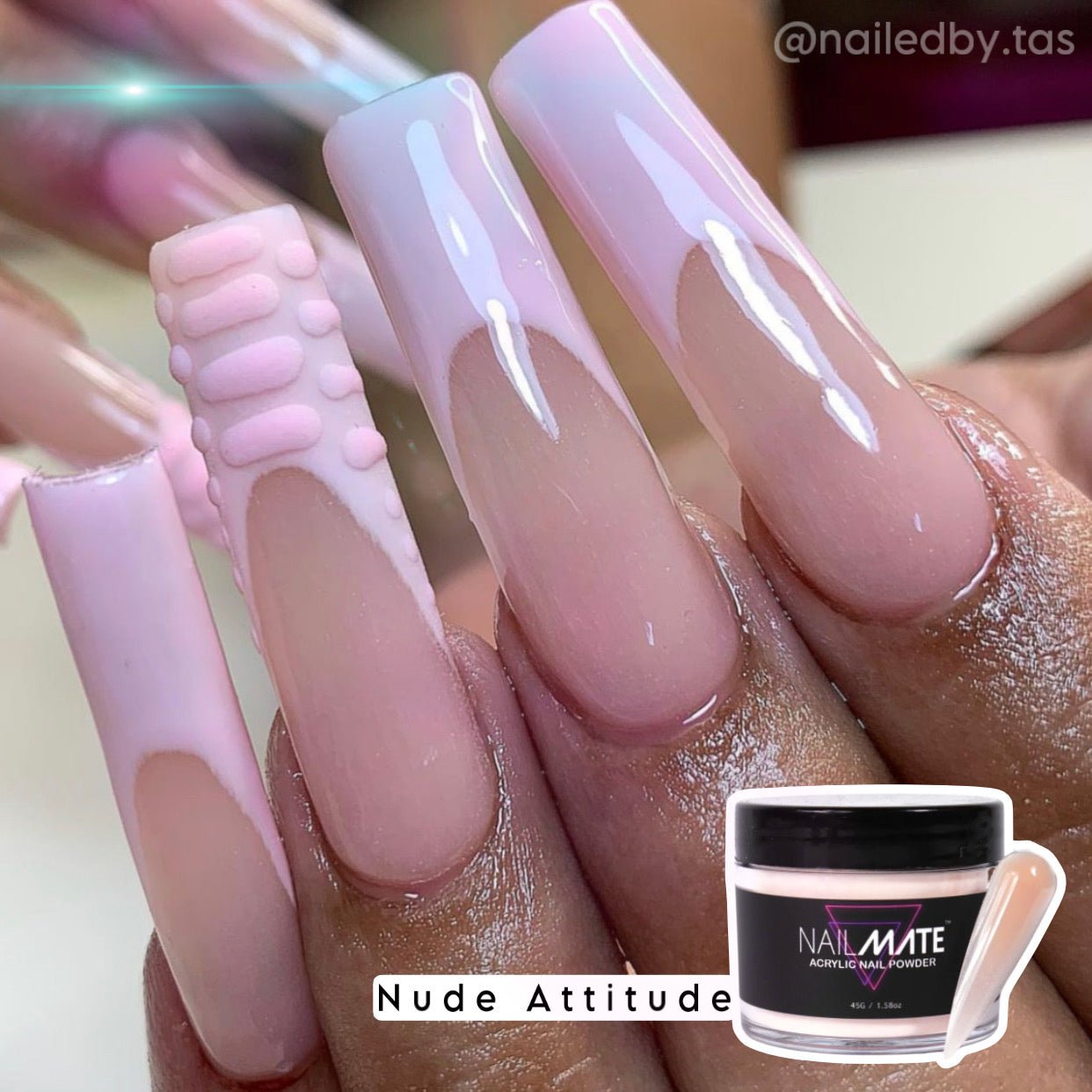 Nude Attitude Acrylic Core Powder 45g - Glitter Planet