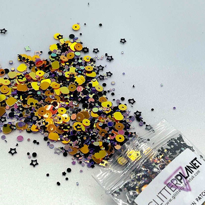 Pumpkin Patch - Purple, Gold & Black Glitter - Glitter Planet