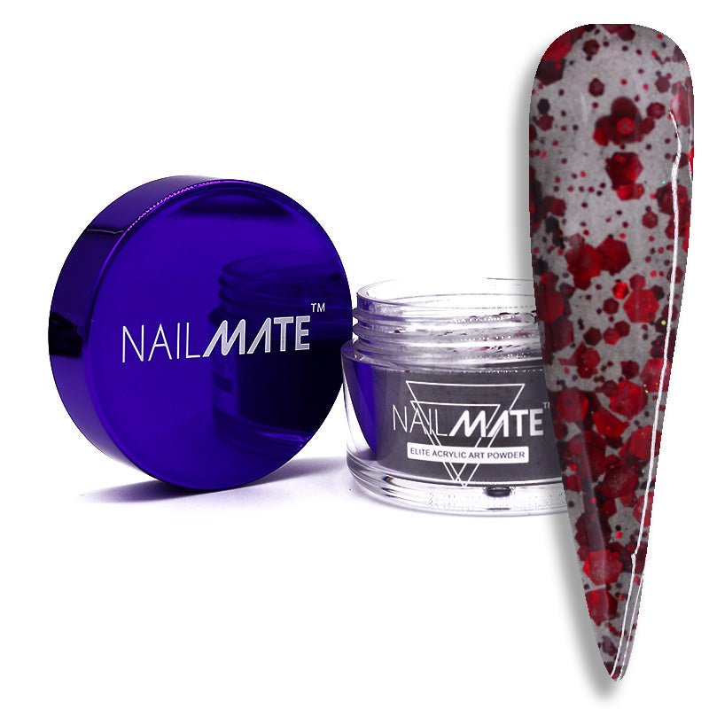 Ride or Die Black & Red Acrylic Powder