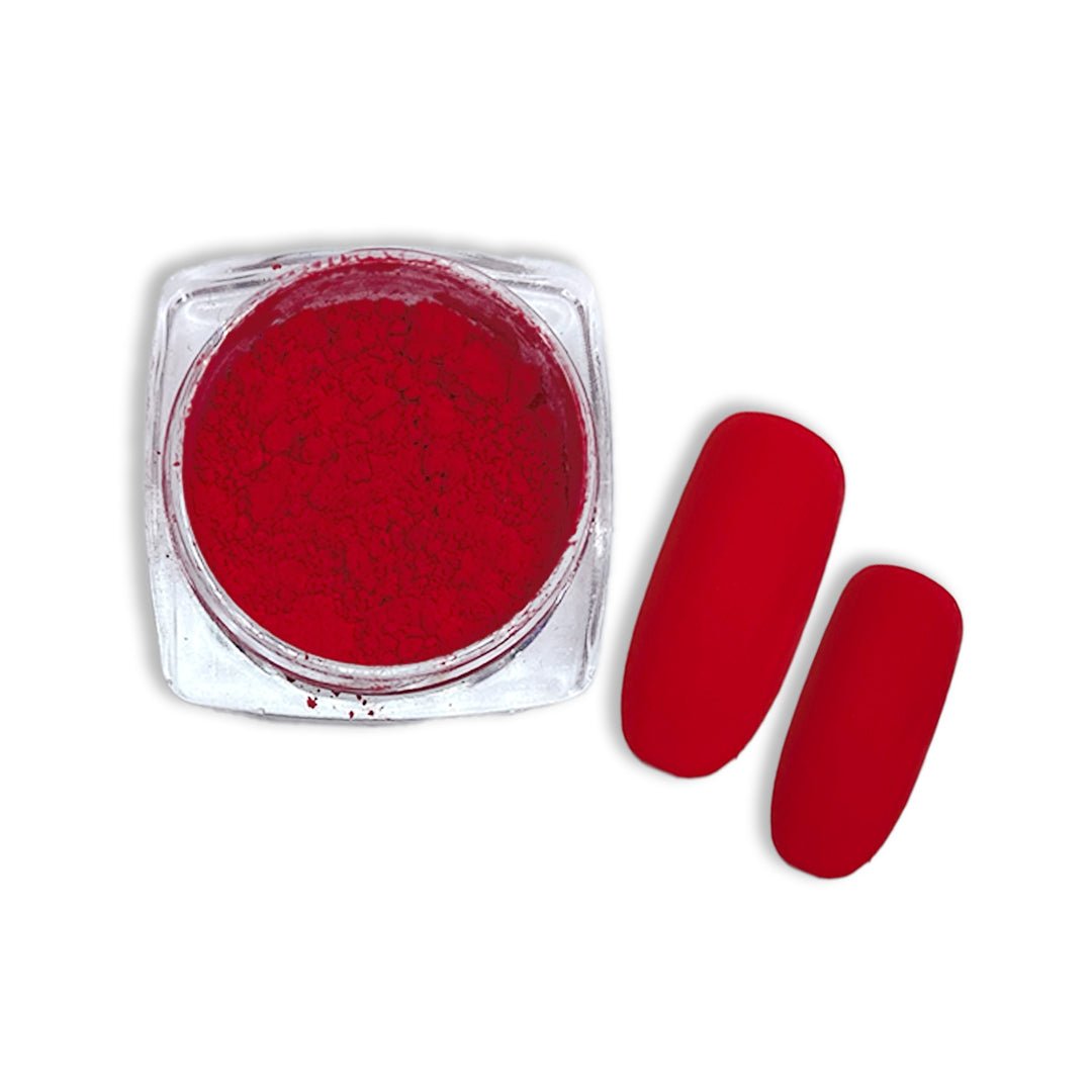 Rouge Matte Nail Art Pigment Powder - Glitter Planet