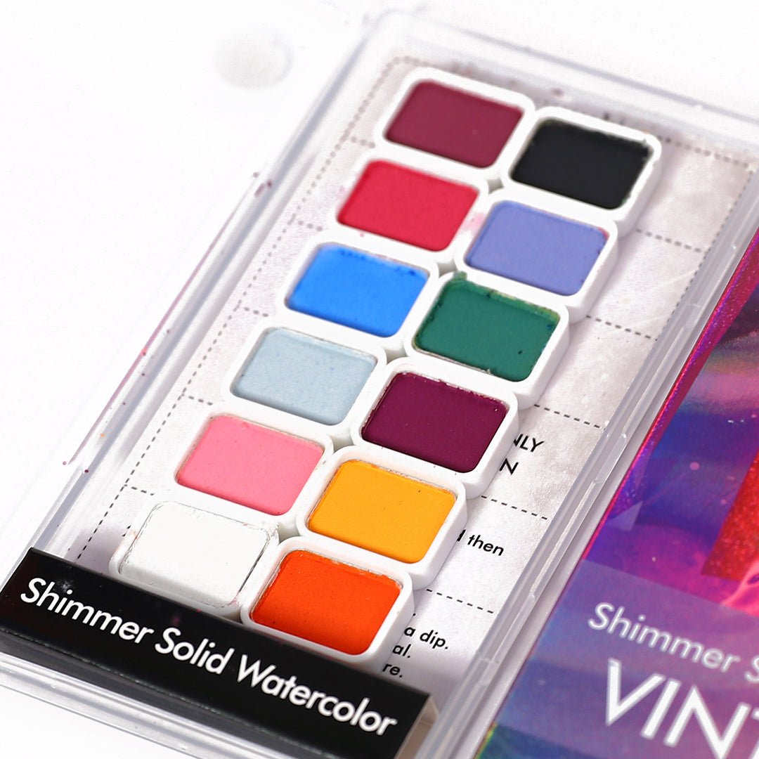 Vintage Water Colour Nail Art Paints - Glitter Planet