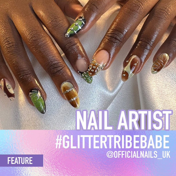 nail art with title of blog creator of the month nail artist edition