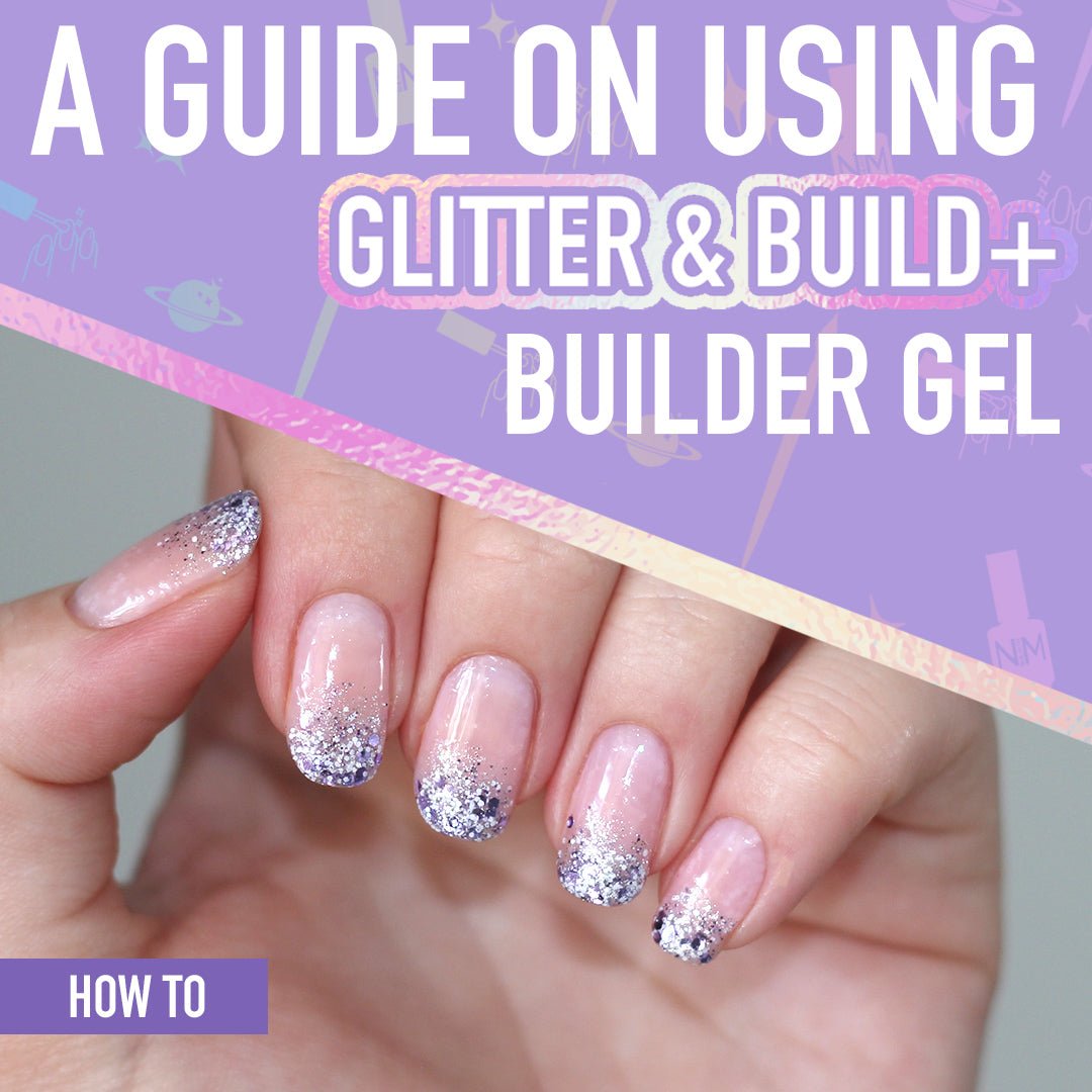 glitter ombre gel nails and gel