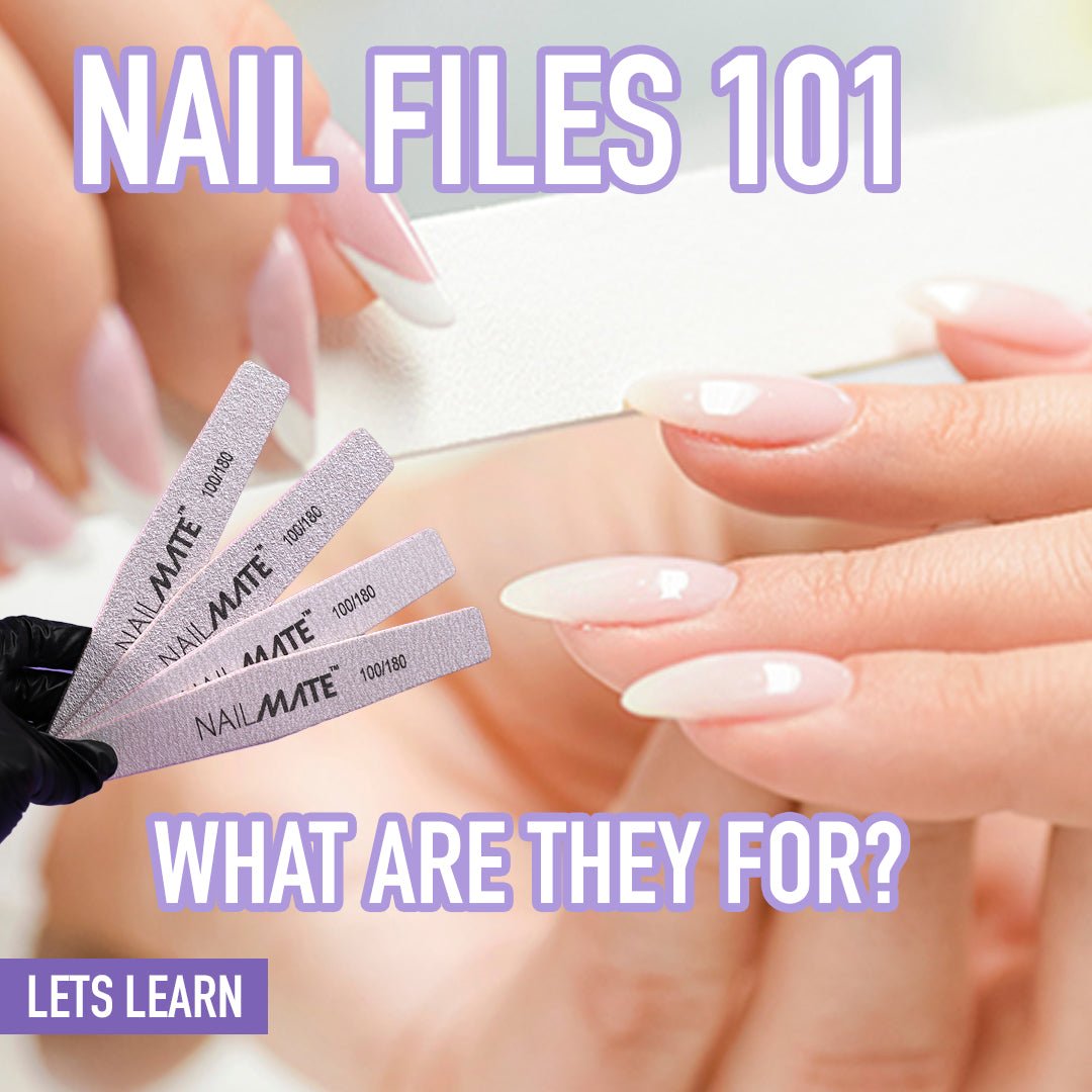 Nail being filed in a salon