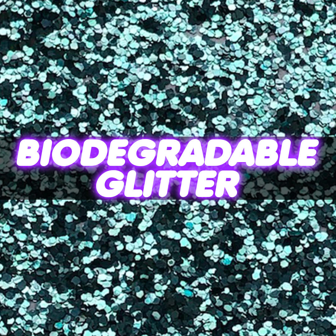 Biodegradable nail art glitter
