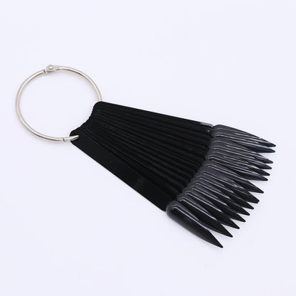 50pcs Black Stiletto Swatch Sticks