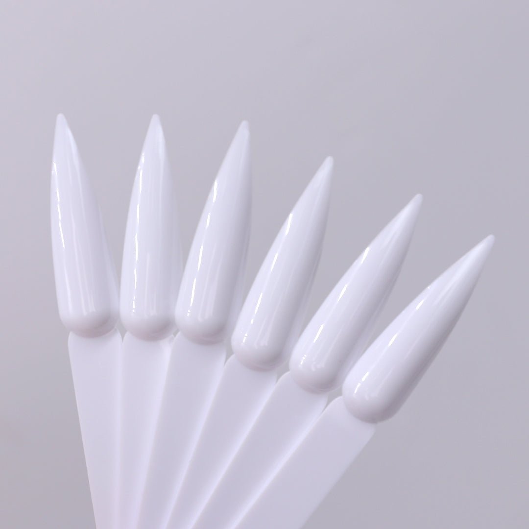 50pcs White Stiletto Swatch Sticks