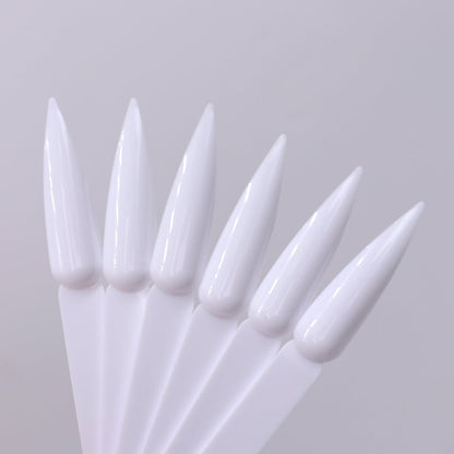 50pcs White Stiletto Swatch Sticks