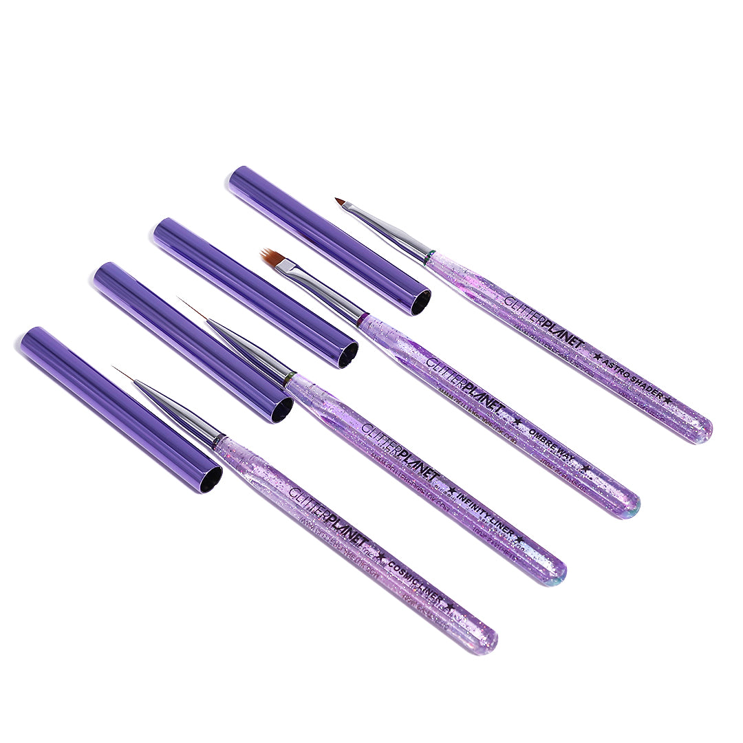 Space Babe 4 pcs Nail Art Brush Bundle