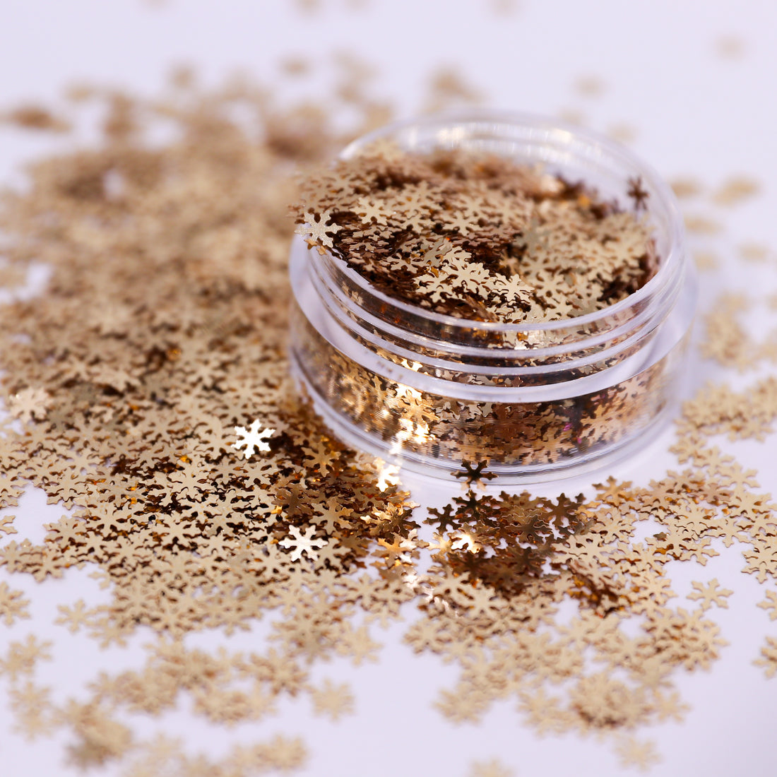 Gold Snowflake Nail Glitter