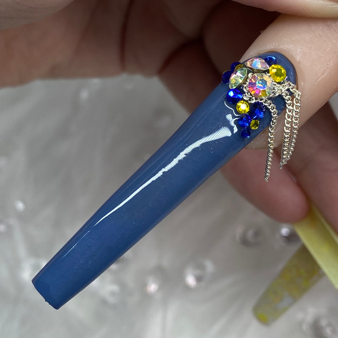 Vintage Blue Acrylic Nail Powder