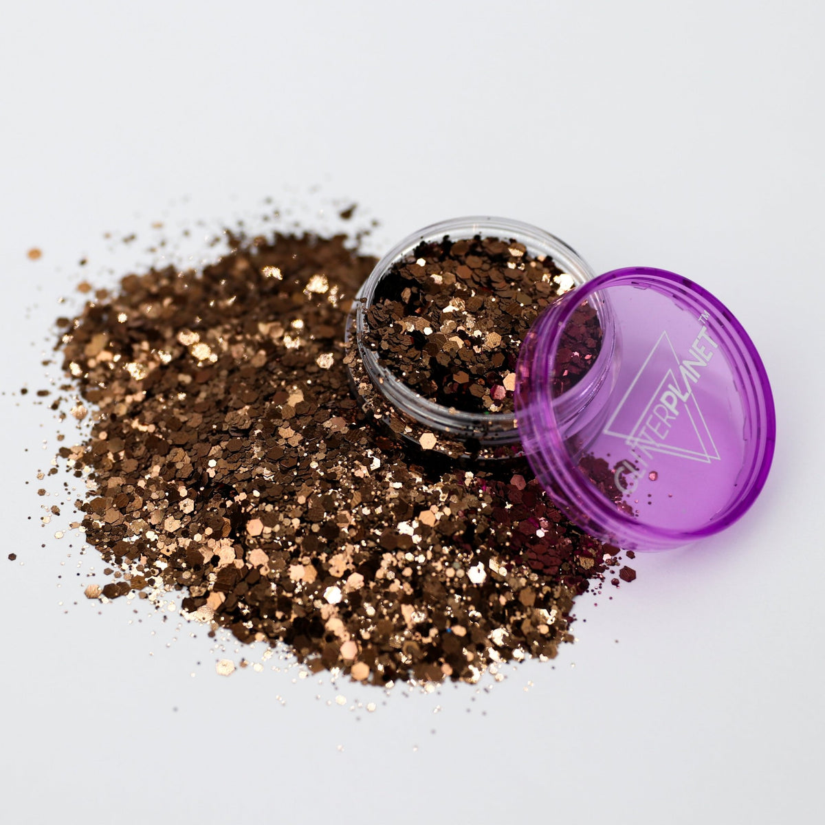 Autumn Spice Bronze Chunky Nail Glitter