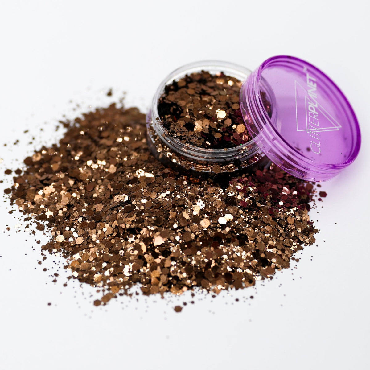 Autumn Spice Bronze Chunky Nail Glitter