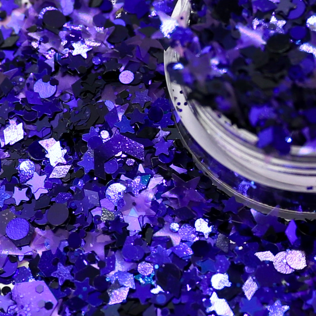 Bewitched Black to Blue Colour shifting Nail Glitter