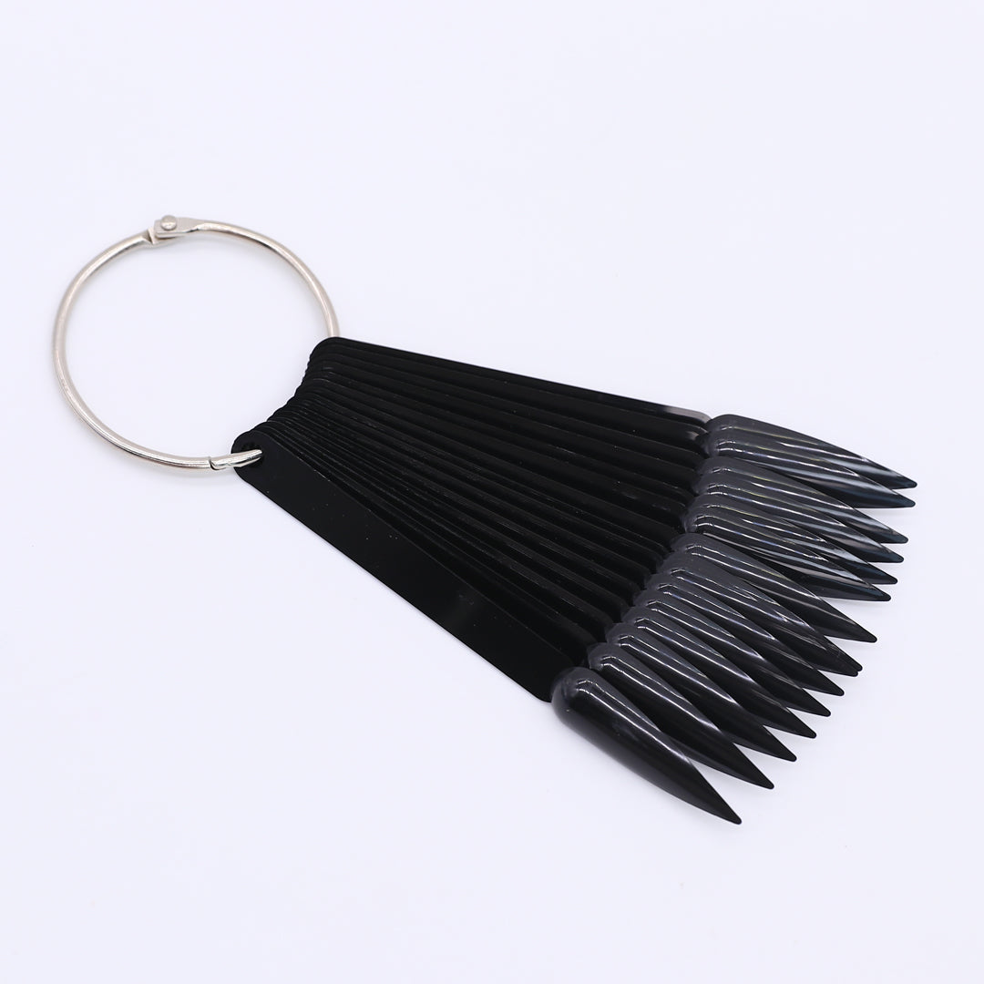 50pcs Black Stiletto Swatch Sticks