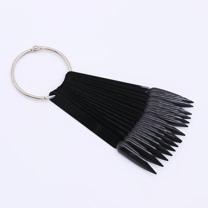 50pcs Black Stiletto Swatch Sticks
