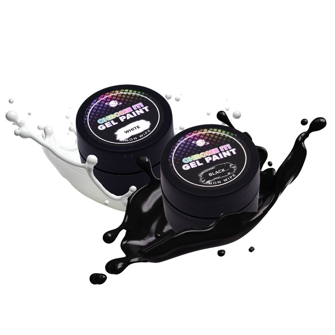 Black &amp; White No Wipe Gel Paint 8ml