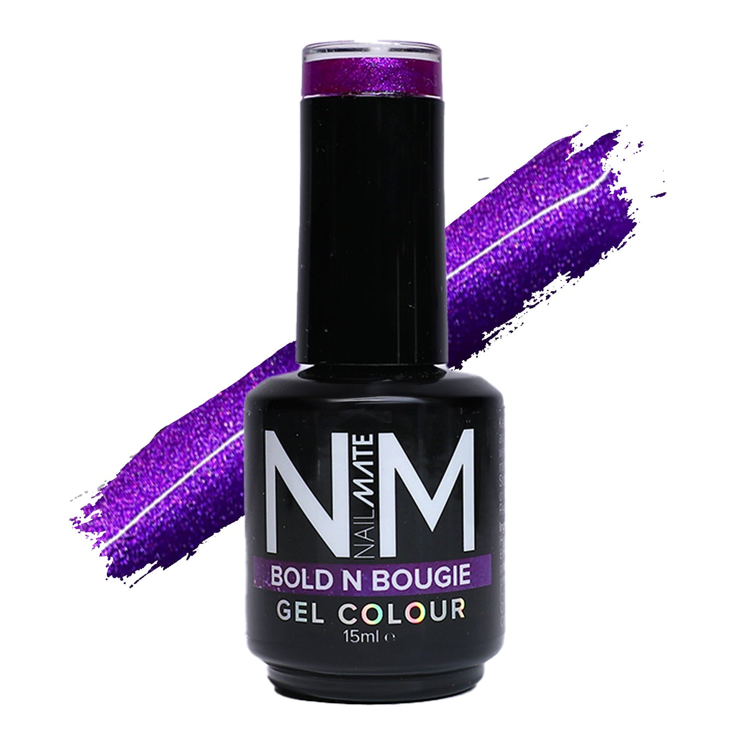 Bold N Bougie – Purple Fine Shimmer Gel Polish