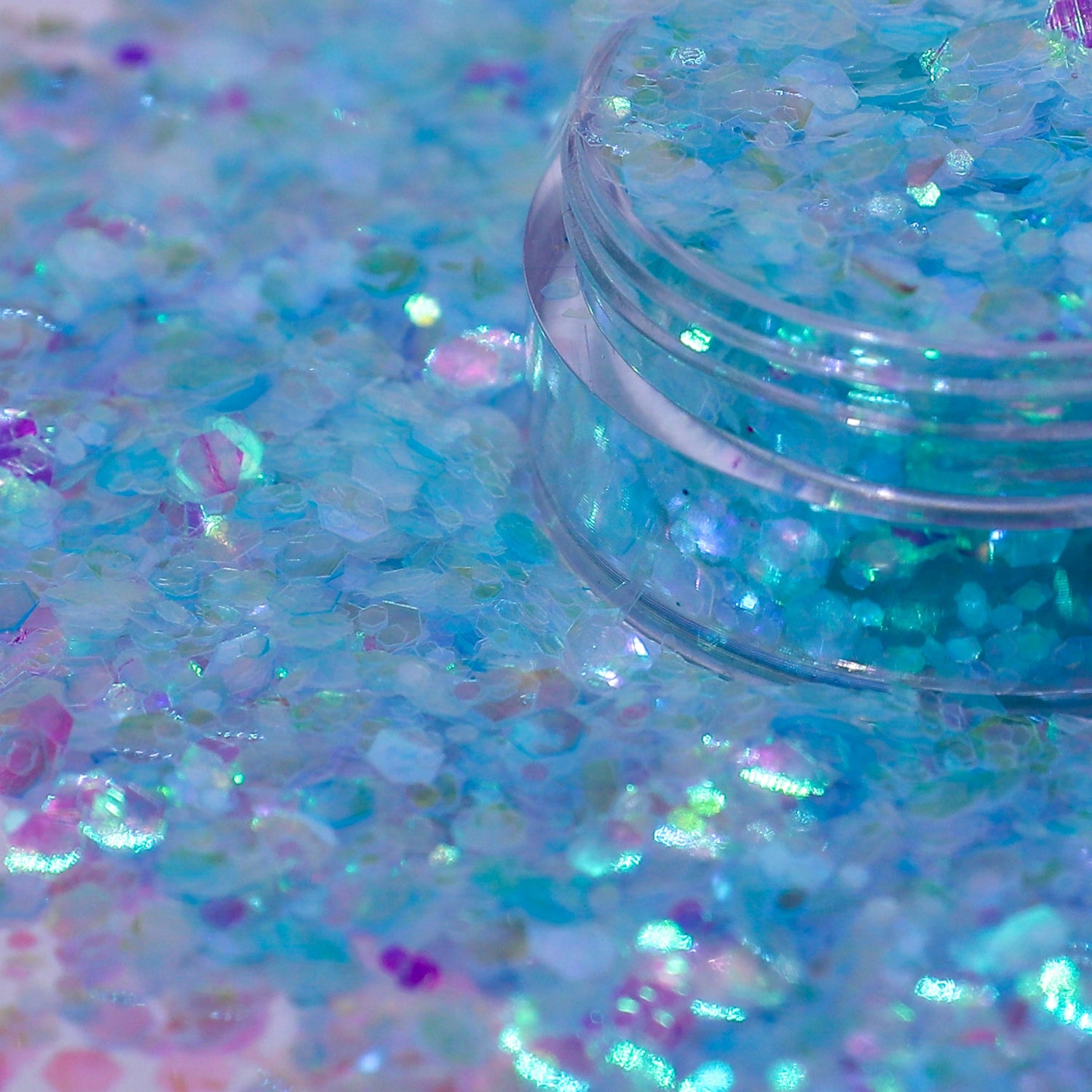 Breeze Pastel Blue iridescent Nail Glitter 5g