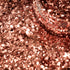 Close-up of bronze glitter