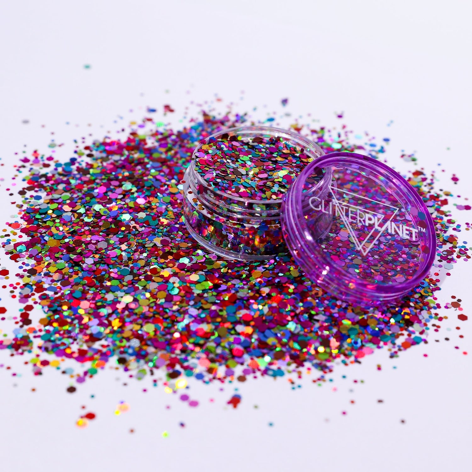 Carnival Multi colour Holographic Chunky Nail Glitter 5g