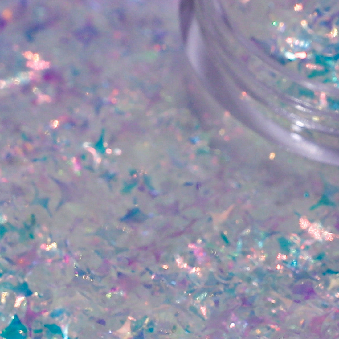 Clear Iridescent Lens Flare - Blue Nail Glitter