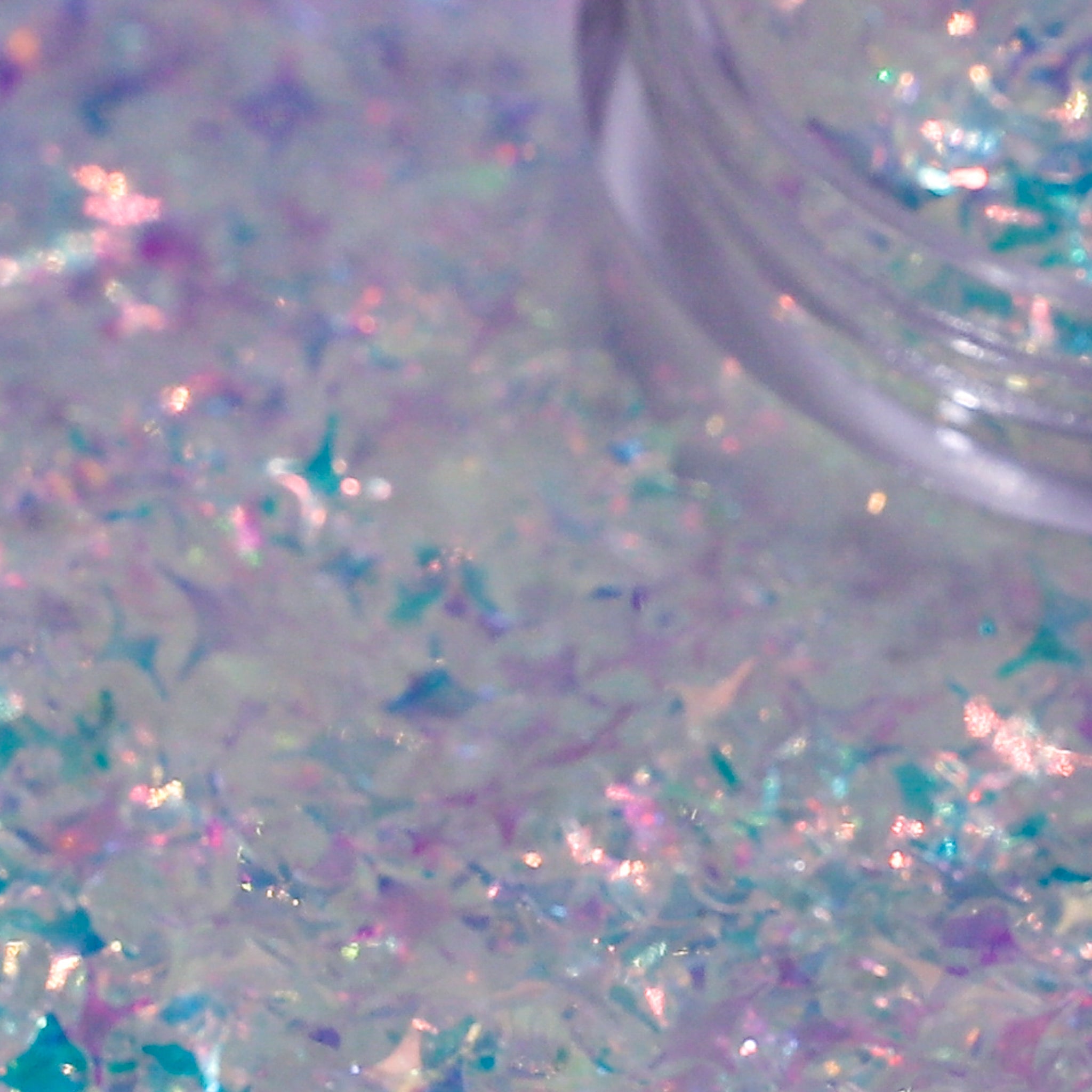 Clear Iridescent Lens Flare - Blue Nail Glitter