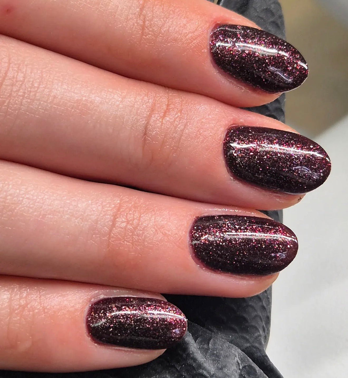 Coco Amour – Deep Chocolate Brown Glitter Gel Polish