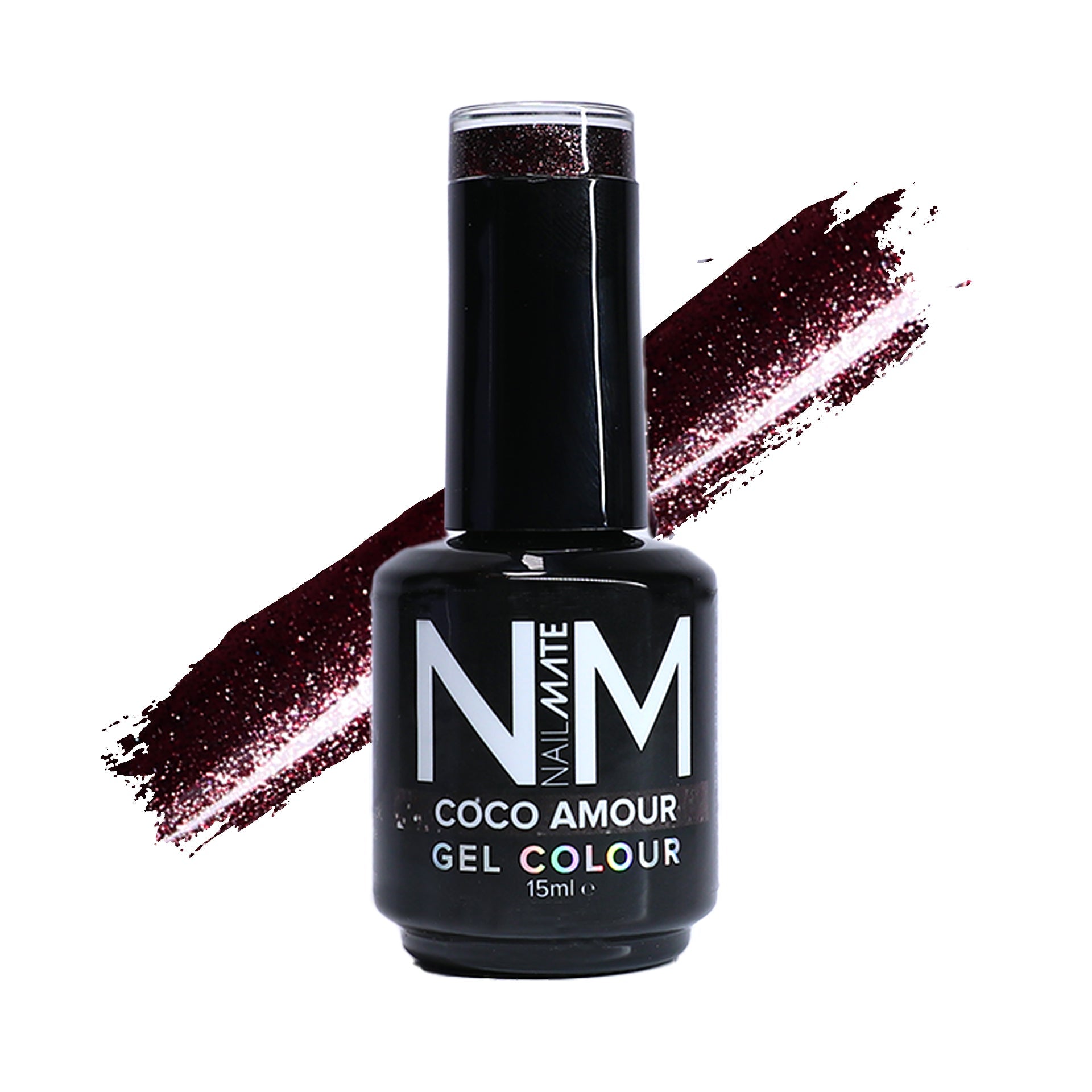 Coco Amour – Deep Chocolate Brown Glitter Gel Polish