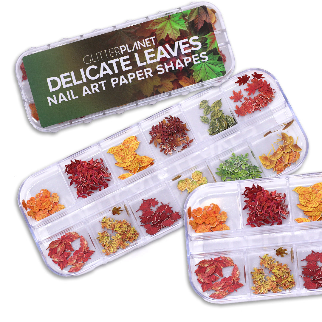 Delicate Leaves Nail Art Shapes