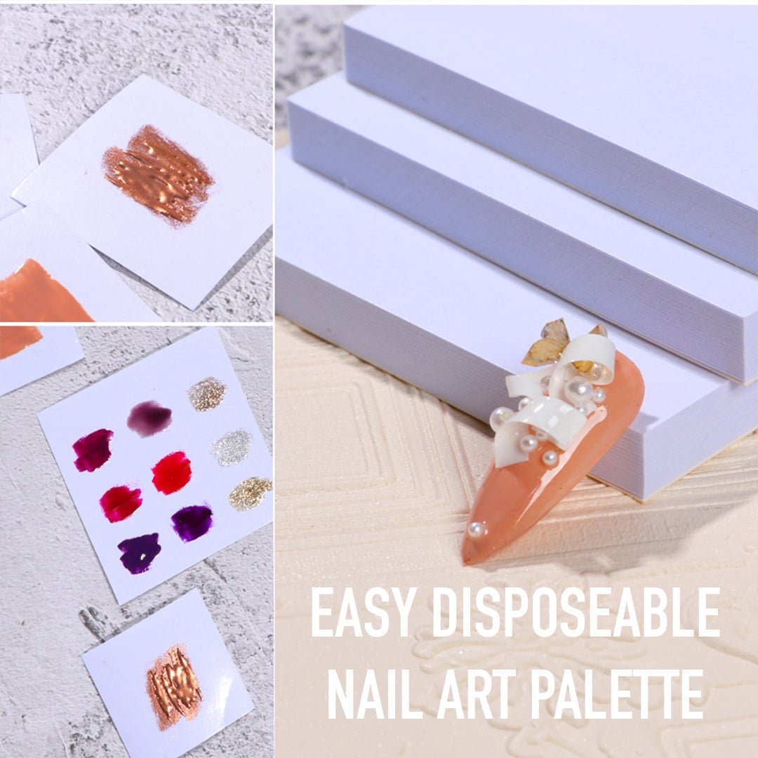 Disposable Paper Mixing Nail Art Palette 50 Sheets