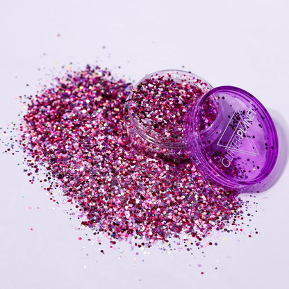 Dolly Bird Pink and White Sparkling Glitter