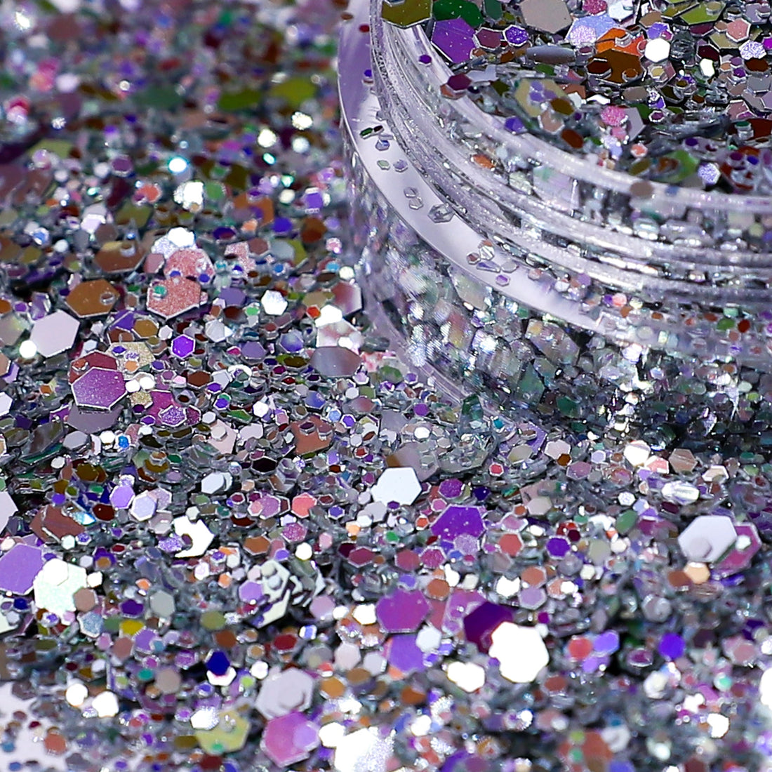 Dreamer | Silver Rainbow Nail Glitter