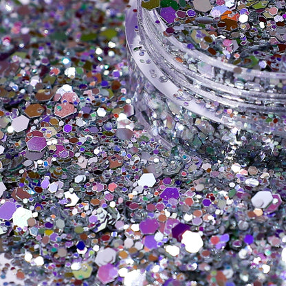 Dreamer | Silver Rainbow Nail Glitter