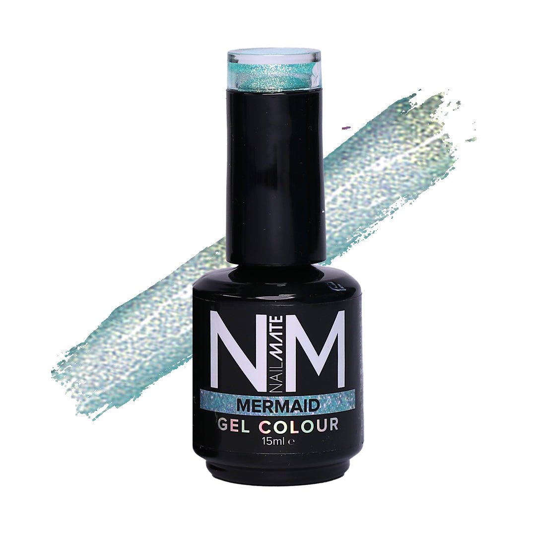 Mermaid Teal Glitter Shimmer Gel Polish
