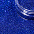 fine holo blue nail glitter in a jar 