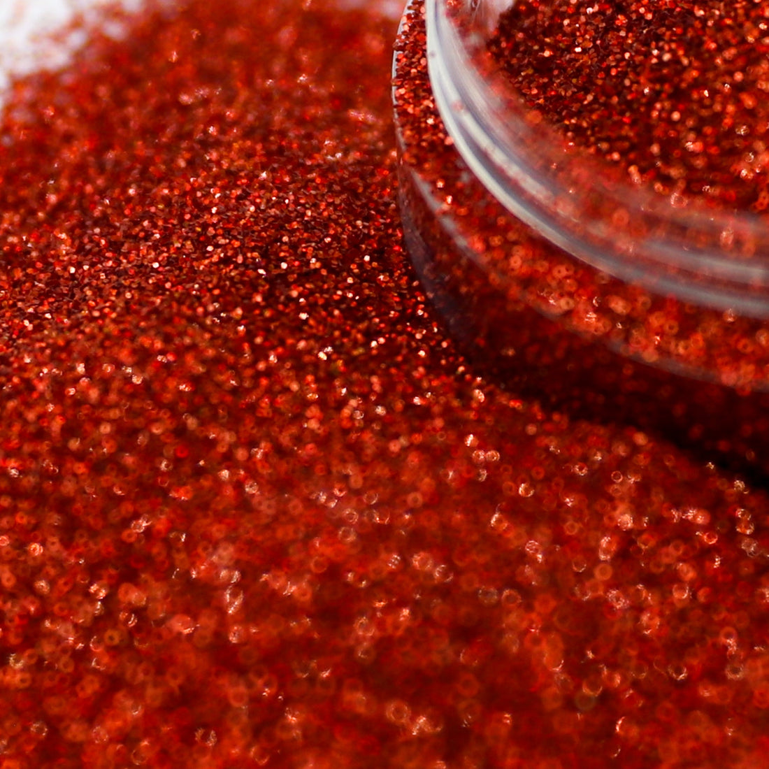 Fine Holographic Orange Nail Glitter