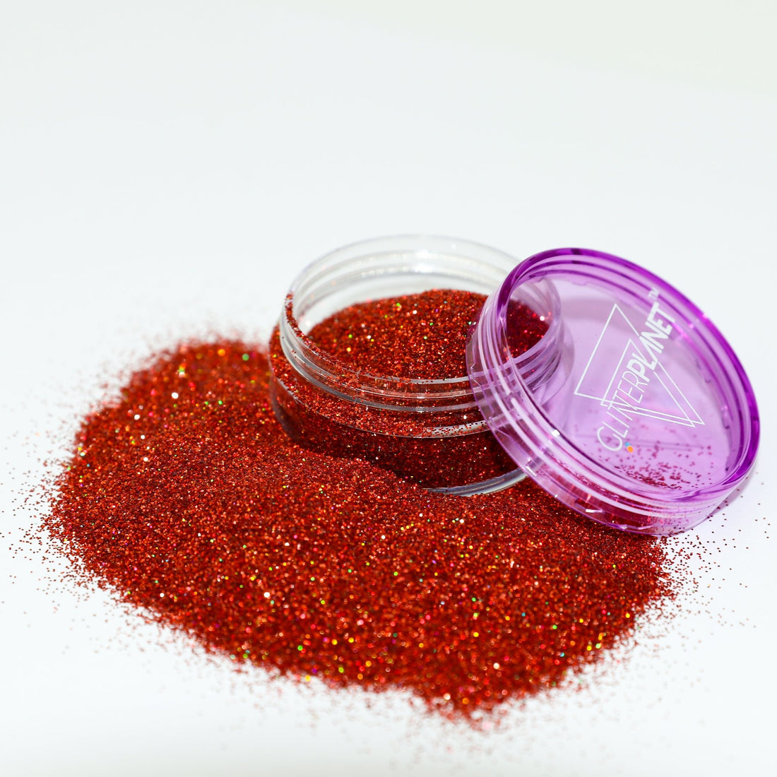 Fine Holographic Orange Nail Glitter