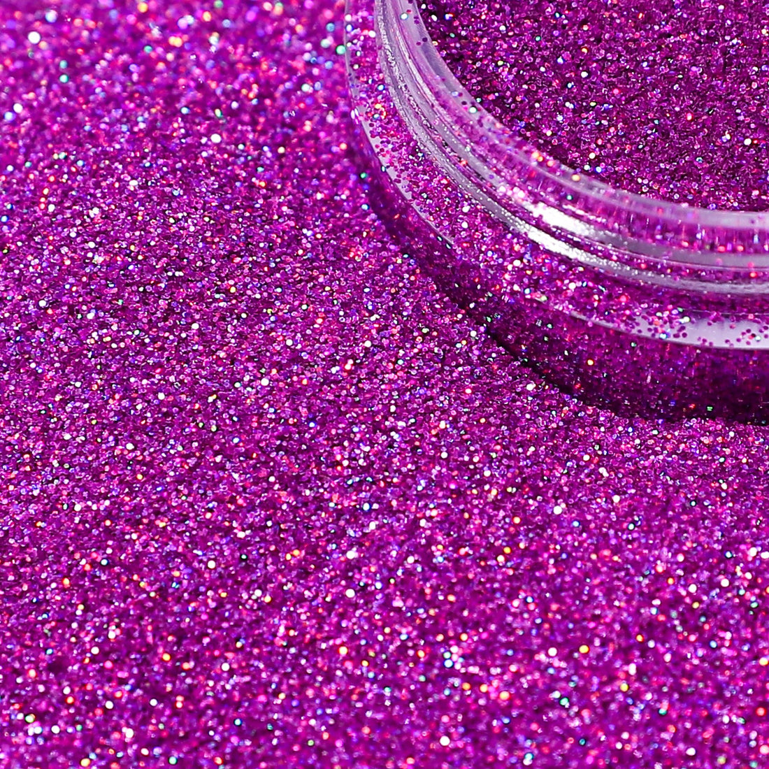 Fine Holographic Pink Nail Glitter