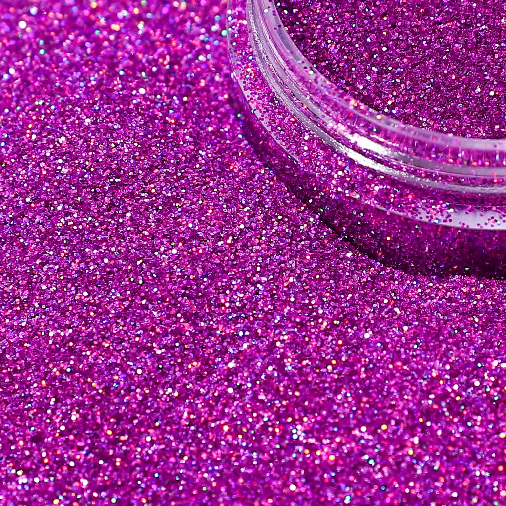 Fine Holographic Pink Nail Glitter