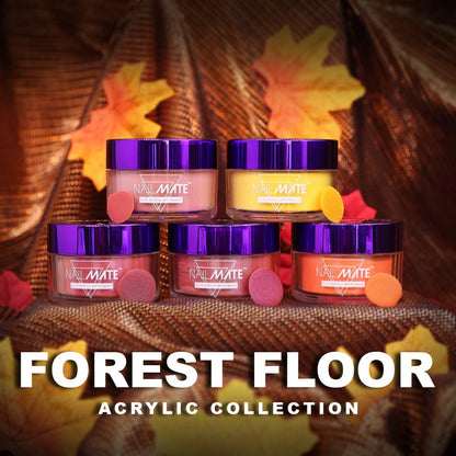 Forest Floor Autumn Colour Acrylic Powder Set 5pcs