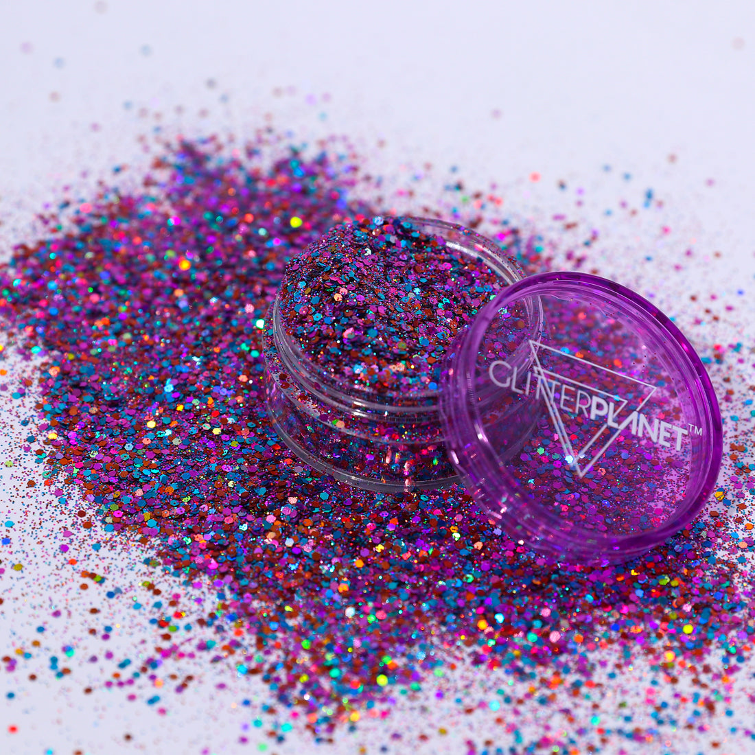 Boss Chick Blue & Purple Nail Glitter 5g