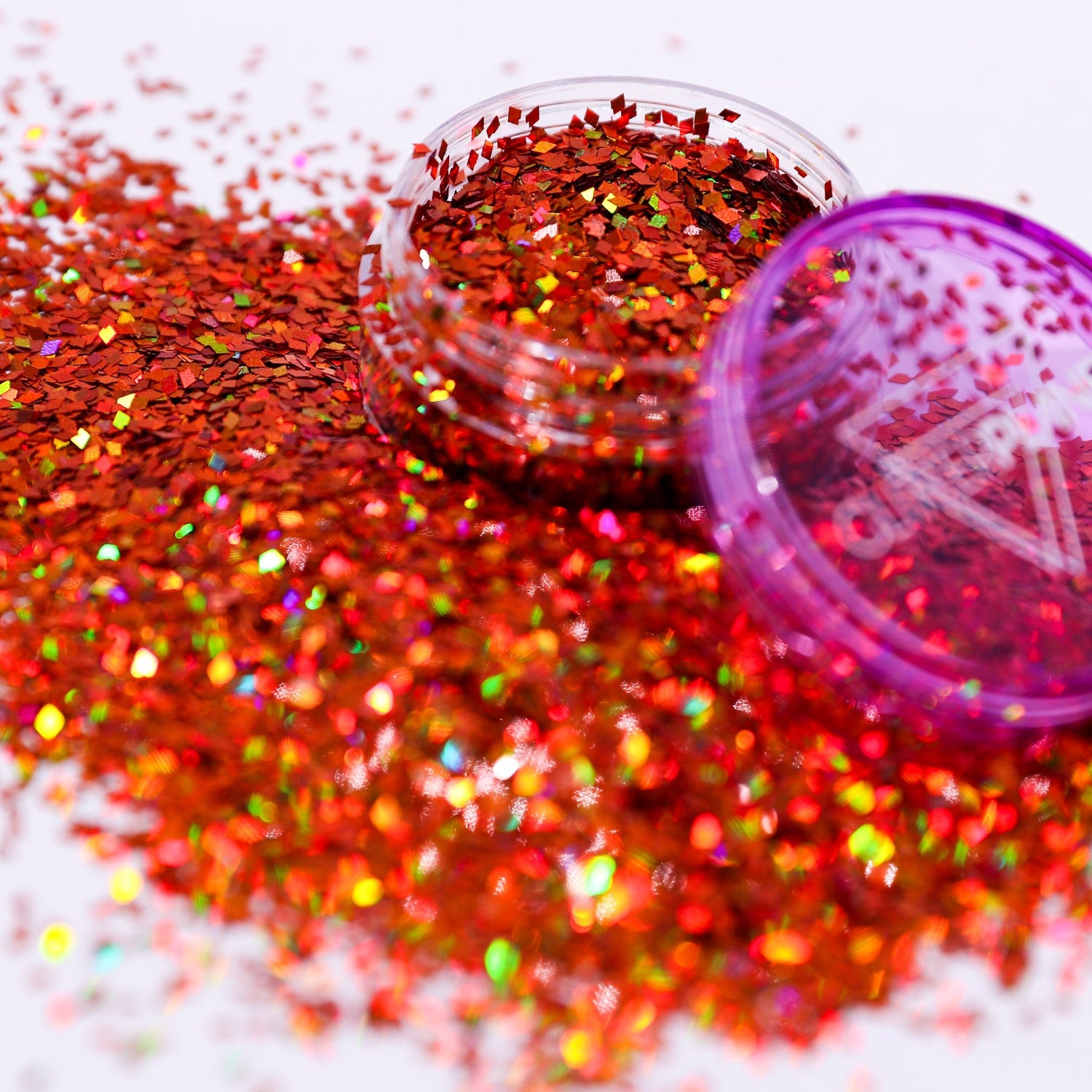 Glitter Planet Burnt Orange Holographic Diamond - 1mm