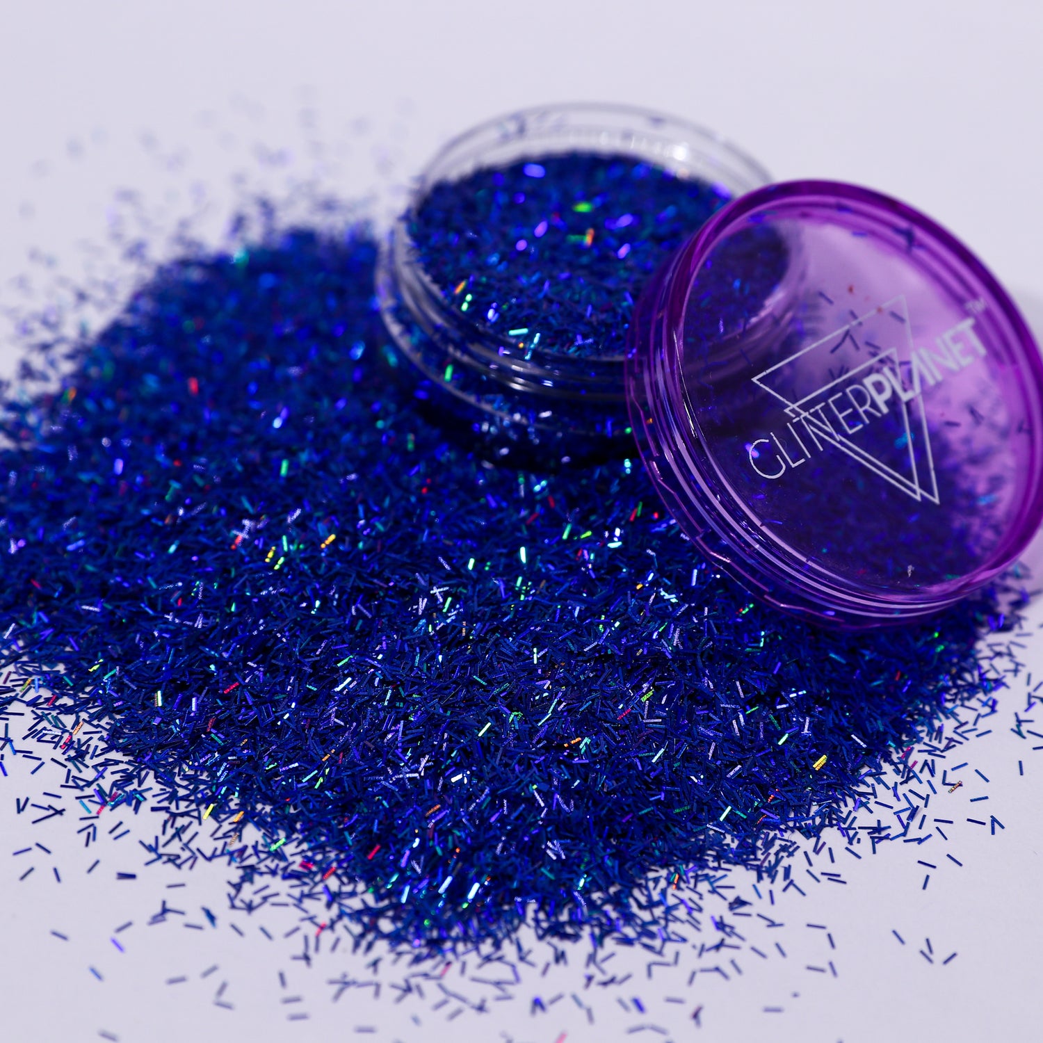 Loose Nail Glitter | Blue Holographic Tinsel